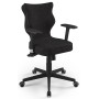 Ergonomiczny fotel obrotowy czarny Nero Black AT01 rozmiar 6