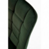 Krzesło na metalowych nogach K332 ciemno zielone