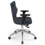 Elegancki fotel biurowy grafitowy Perto Poler AT04 rozmiar 6