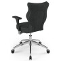 Ergonomiczny fotel do biura antracytowy Perto Poler DC17
