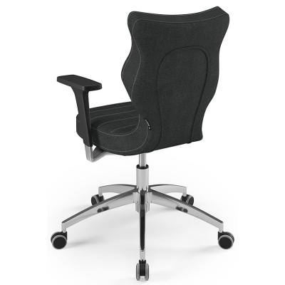 Ergonomiczny fotel do biura antracytowy Perto Poler DC17