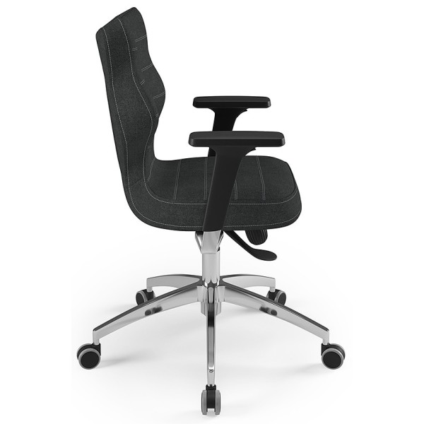 Ergonomiczny fotel do biura antracytowy Perto Poler DC17