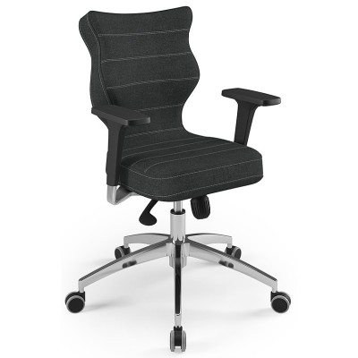Ergonomiczny fotel do biura antracytowy Perto Poler DC17
