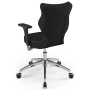 Ergonomiczny fotel biurowy czarny Perto Poler FC01