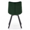 Krzesło na metalowych nogach K332 ciemno zielone Halmar