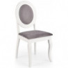 Krzesło białe drewniane do salonu BAROCK Halmar