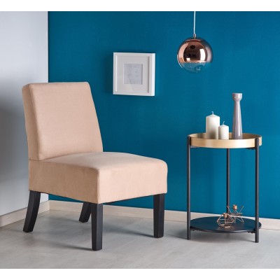 Mały fotel do salonu FIDO beżowy Halmar
