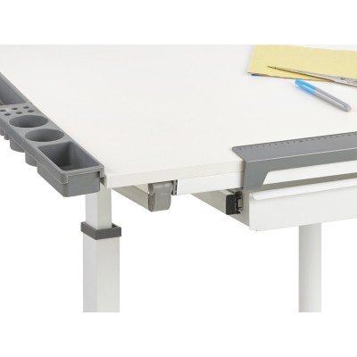 Biurko dla dziecka regulowane B42 Halmar biały + popiel