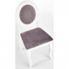 Krzesło białe drewniane do salonu BAROCK