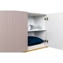 Komoda NICOLE 200 cm antyczny róż + złote nóżki