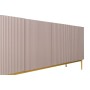 Komoda NICOLE 200 cm antyczny róż + złote nóżki