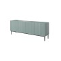 Komoda NICOLE 200 cm - szałwia MDF / czarne nóżki