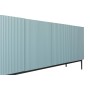 Komoda NICOLE 200 cm - szałwia MDF / czarne nóżki