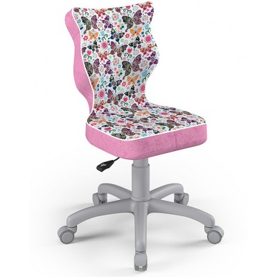 Fotel dziecięcy różowy w motyle Petit Grey ST31 rozmiar 3