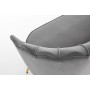 AMORINITO XL fotel wypoczynkowy popielaty / złotyMeble wypoczynkowe 