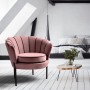 ANGELO fotel wypoczynkowy różowy / czarny (1p1szt)Meble wypoczynkowe 
