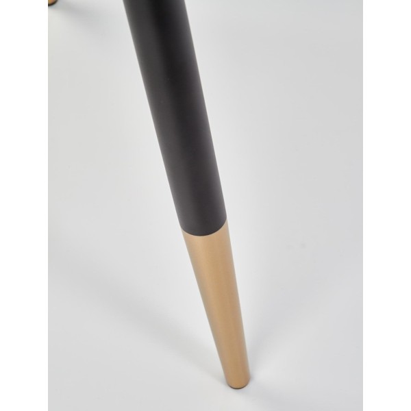 Welurowe krzesło K379 popielate Halmar