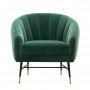 BRITNEY fotel wypoczynkowy ciemny zielony/ czarny / złoty (1p1szt)Meble wypoczynkowe 