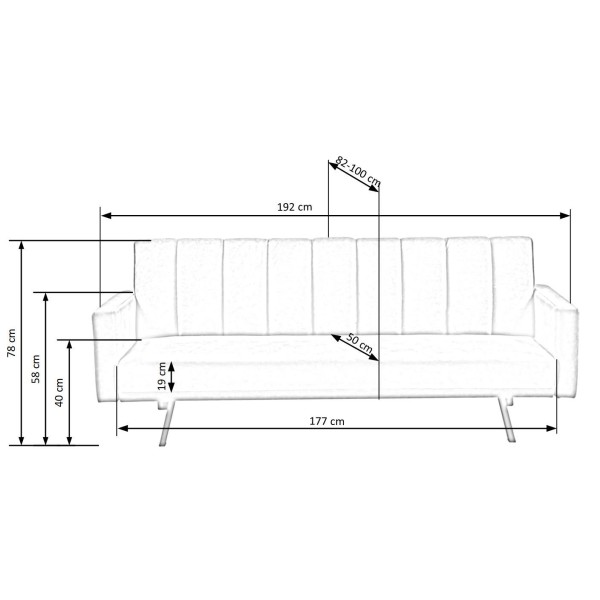 ARMANDO sofa ciemny zielony Halmar