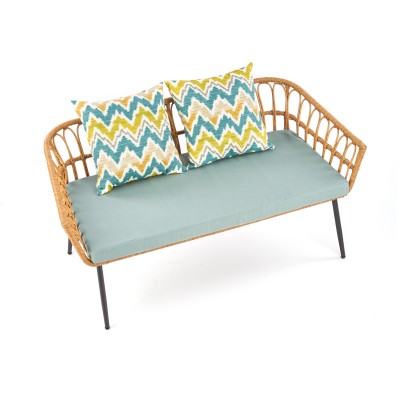 Sofa rattanowa 2 osobowa GARDENA 2S Halmar