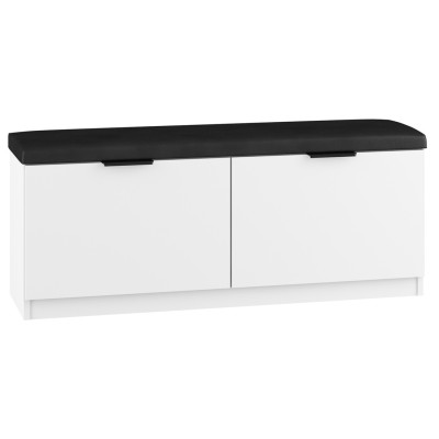 Szafka na buty z siedziskiem biała 120cm - GAMA 02
