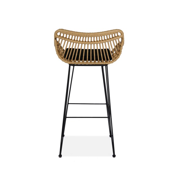 H105 hoker naturalny / czarny (1p2szt)Meble barowe i restauracyjne 