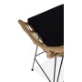 H105 hoker naturalny / czarny (1p2szt)Meble barowe i restauracyjne 