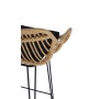 H105 hoker naturalny / czarny (1p2szt)Meble barowe i restauracyjne 