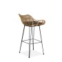 H105 hoker naturalny / czarny (1p2szt)Meble barowe i restauracyjne 