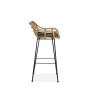 H105 hoker naturalny / czarny (1p2szt)Meble barowe i restauracyjne 