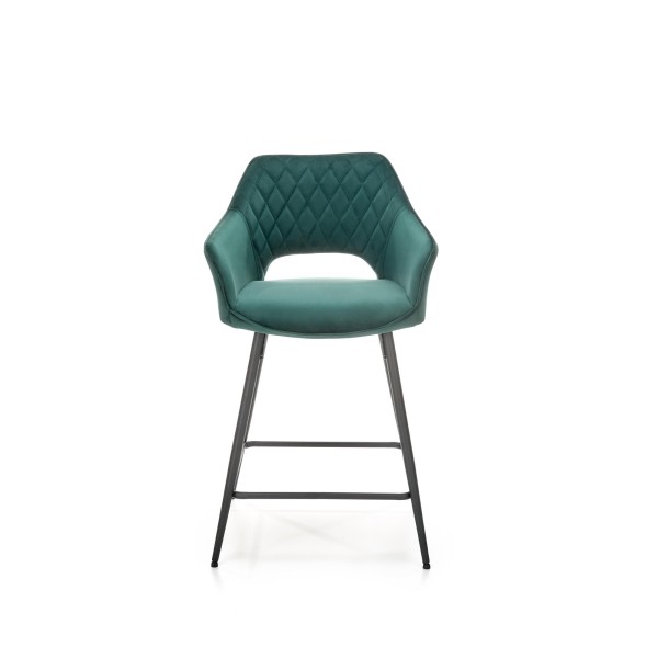 H107 hoker ciemny zielony (1p2szt)Meble barowe i restauracyjne 