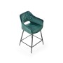 H107 hoker ciemny zielony (1p2szt)Meble barowe i restauracyjne 