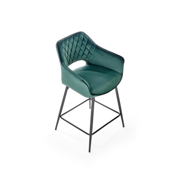 H107 hoker ciemny zielony (1p2szt)Meble barowe i restauracyjne 