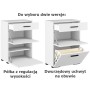 Biała szafka na buty z szufladą 60 cm GAMA 04