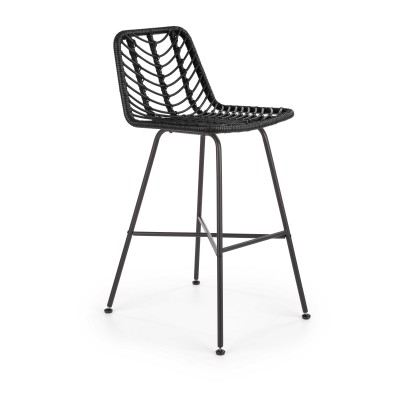 Hoker rattan czarny H97 Halmar