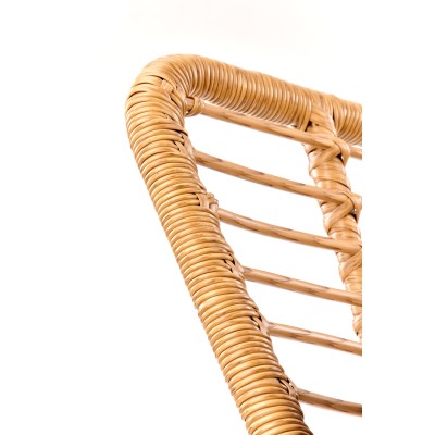 Sofa rattanowa 2 osobowa IKARO XL naturalny + popiel Halmar