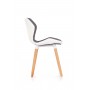 K277 krzesło biało / popiel (1p2szt)Krzesła metalowe 