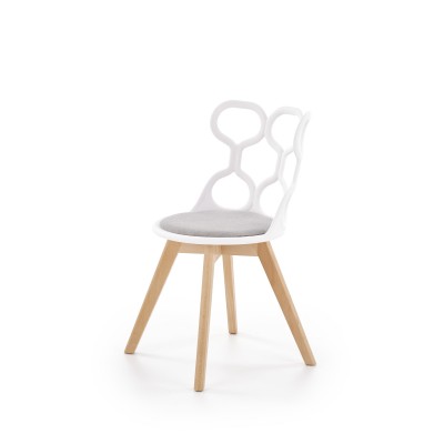 Krzesło K308 biały + popiel Halmar