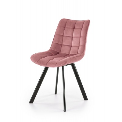 Krzesło welurowe różowe K332 Halmar