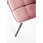 K332 krzesło nogi - czarne, siedzisko - różowy (1p2szt)Krzesła metalowe 
