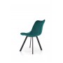 K332 krzesło nogi - czarne, siedzisko - turkusowy (1p2szt)Krzesła metalowe 