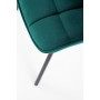 K332 krzesło nogi - czarne, siedzisko - turkusowy (1p2szt)Krzesła metalowe 