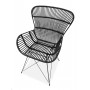 K335 krzesło rattan czarny (2p1szt)Krzesła metalowe 