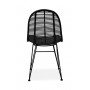 K337 krzesło rattan czarny (2p1szt)Krzesła metalowe 