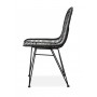 K337 krzesło rattan czarny (2p1szt)Krzesła metalowe 