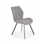 Krzesło tapicerowane na metalowych nogach K360 szary Halmar