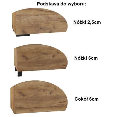 Biały słupek szafa do przedpokoju GAMA 21