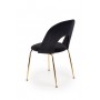 K385 krzesło czarny / złoty (2p4szt)Krzesła metalowe 