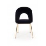 K385 krzesło czarny / złoty (2p4szt)Krzesła metalowe 
