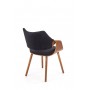 K396 krzesło orzechowy / czarny (1p1szt)Krzesła drewniane 